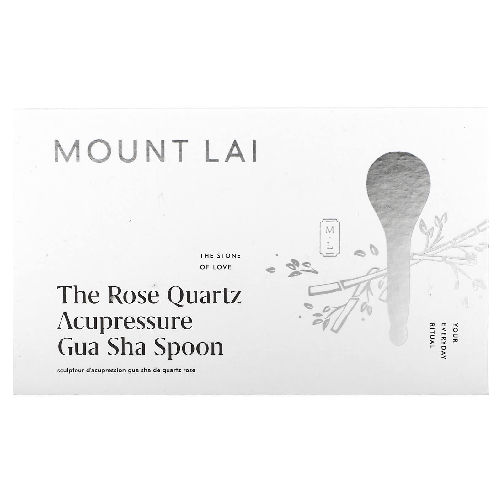 Mount Lai-The Rose Quartz Acupressure Gua Sha Spoon-1 Tool