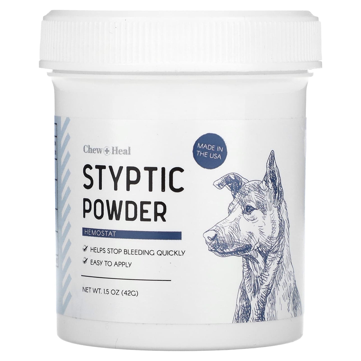 Chew + Heal-Styptic Powder-Hemostat-For Dogs-1.5 oz (42 g)