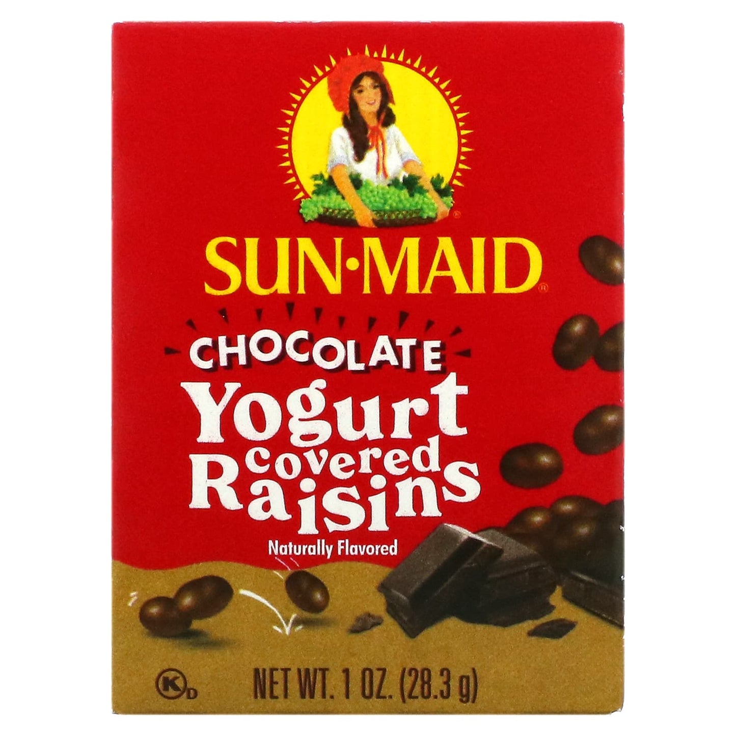 Sun-Maid, Yogurt Covered Raisins, Chocolate, 6 Boxes, 1 oz (28.3 g) Each