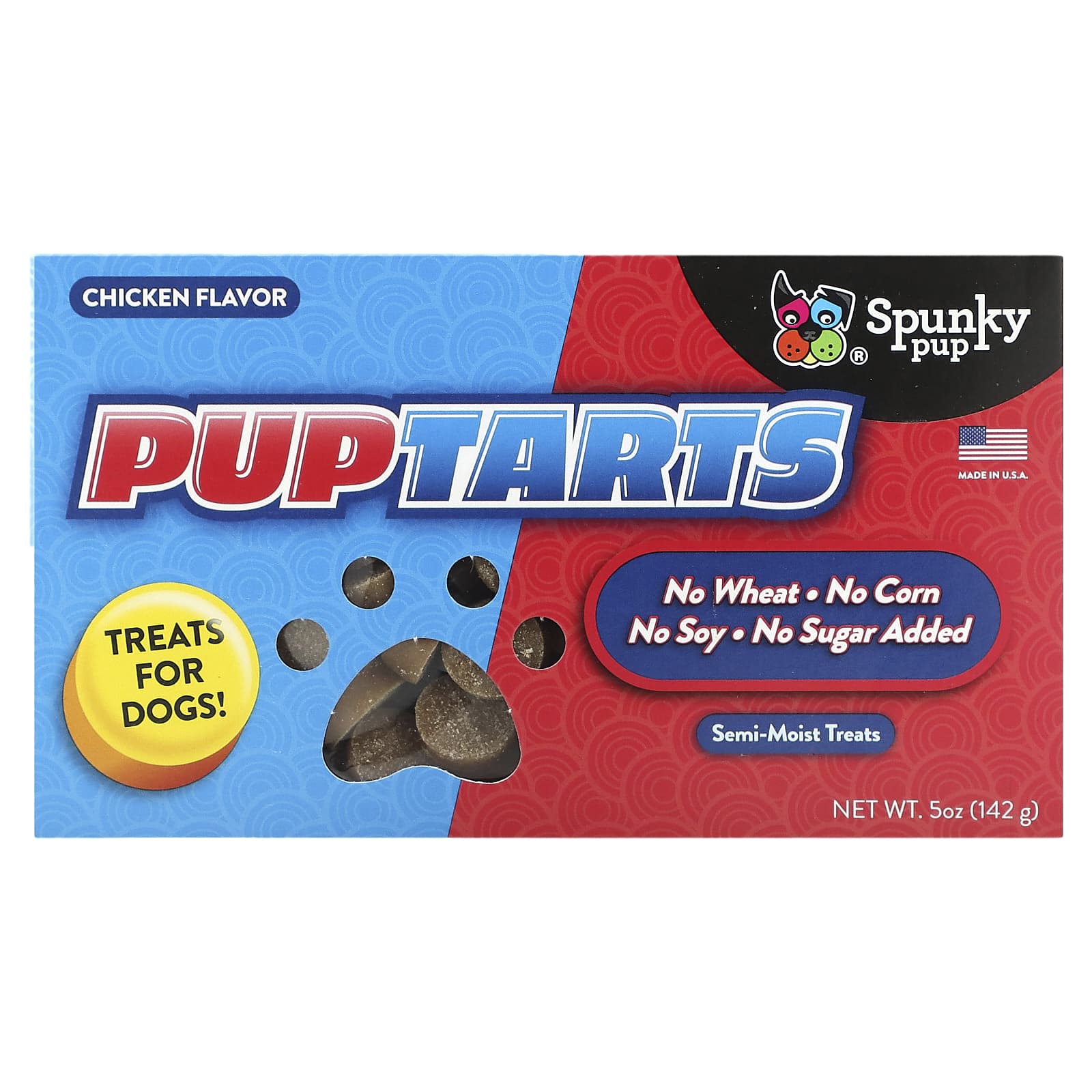 Spunky Pup-PupTarts-Treats For Dogs-Chicken-5 oz (142 g)