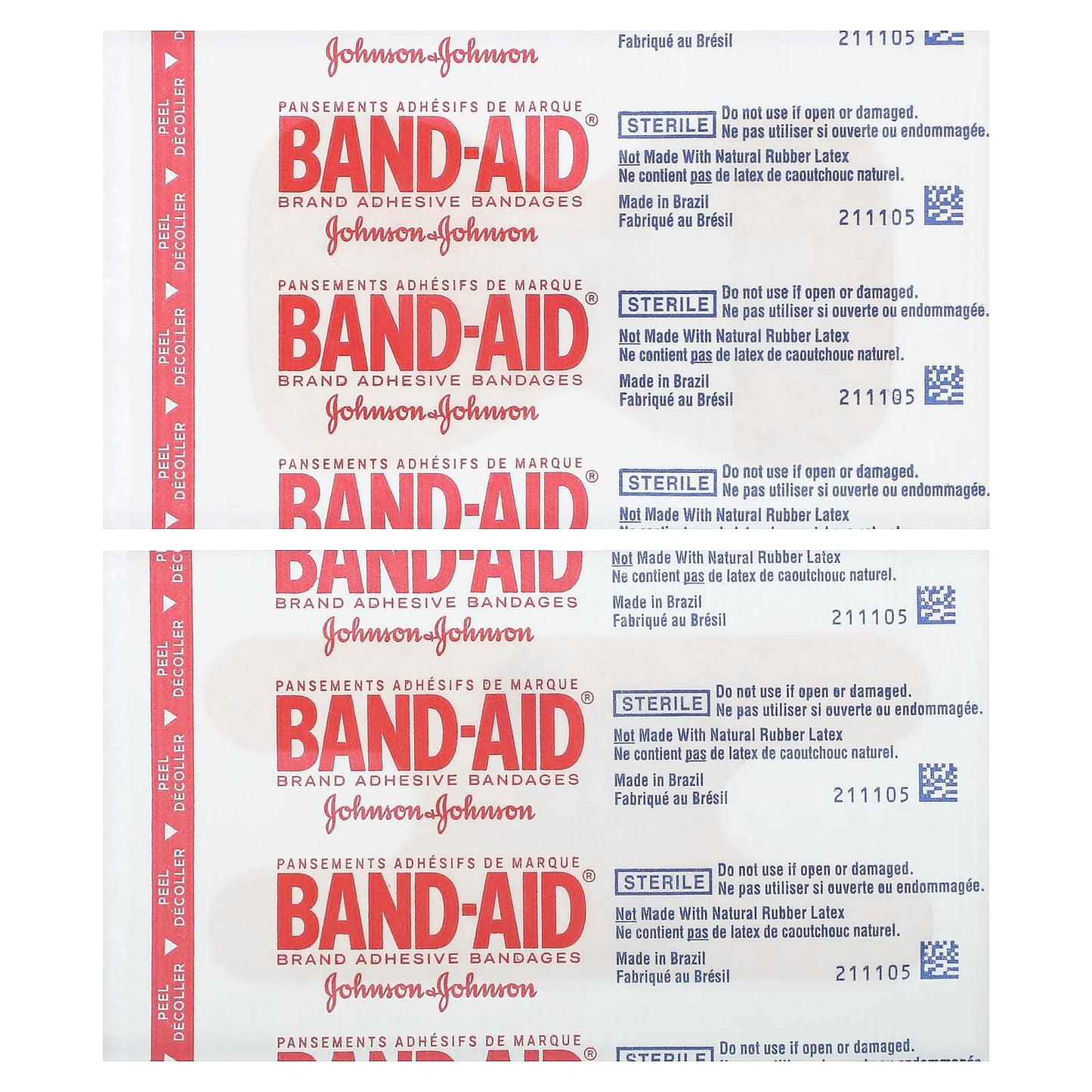 Band Aid, Adhesive Bandages, Water Block, Flex, Knuckle & Fingertip, 10 Assorted Sizes