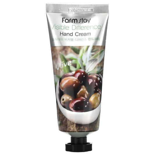 Farmstay-Visible Difference Hand Cream-Olive-3.52 oz (100 g)