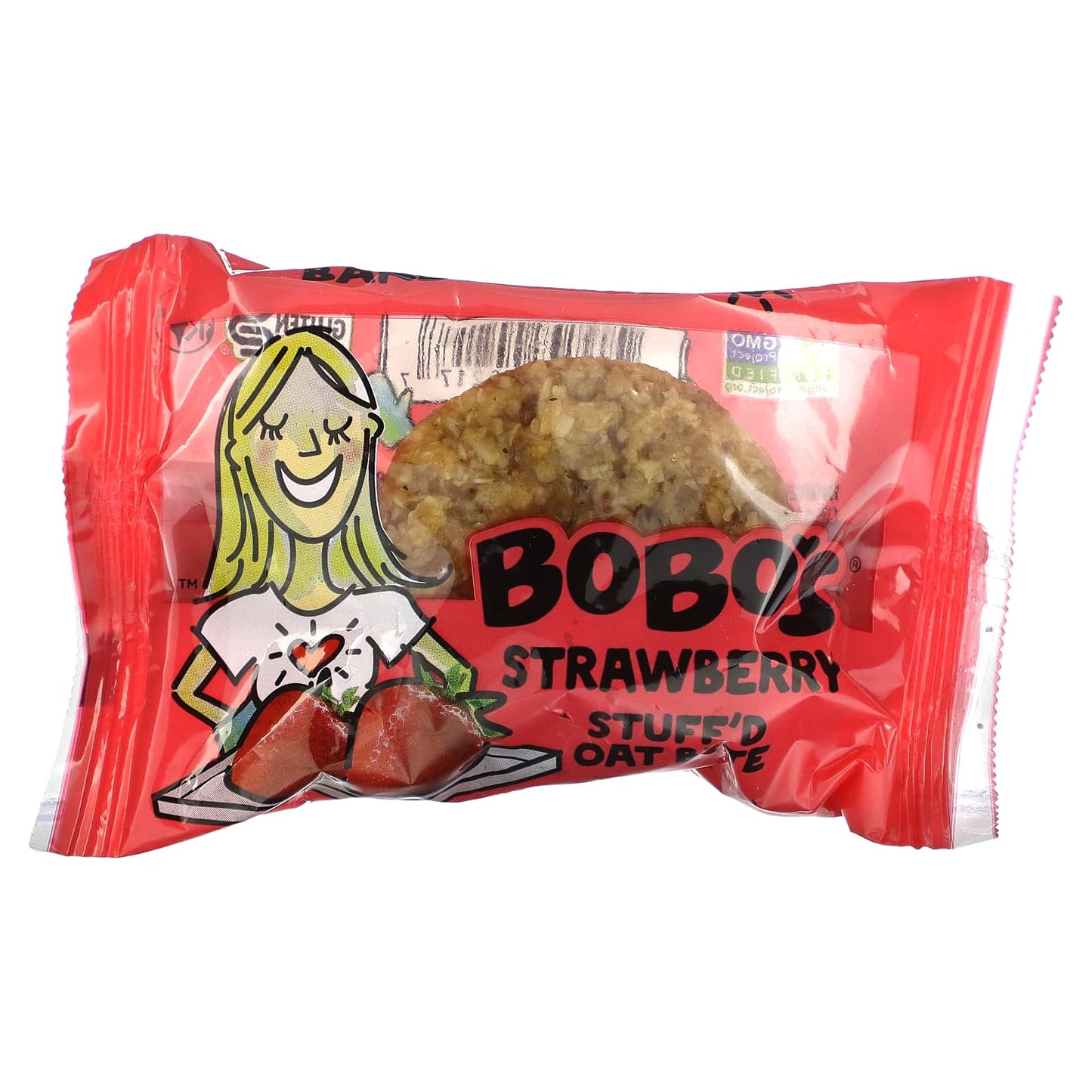 Bobo's Oat Bars, Stuff'd Oat Bites, Strawberry, 5 Bites, 1.3 oz (37 g) Each