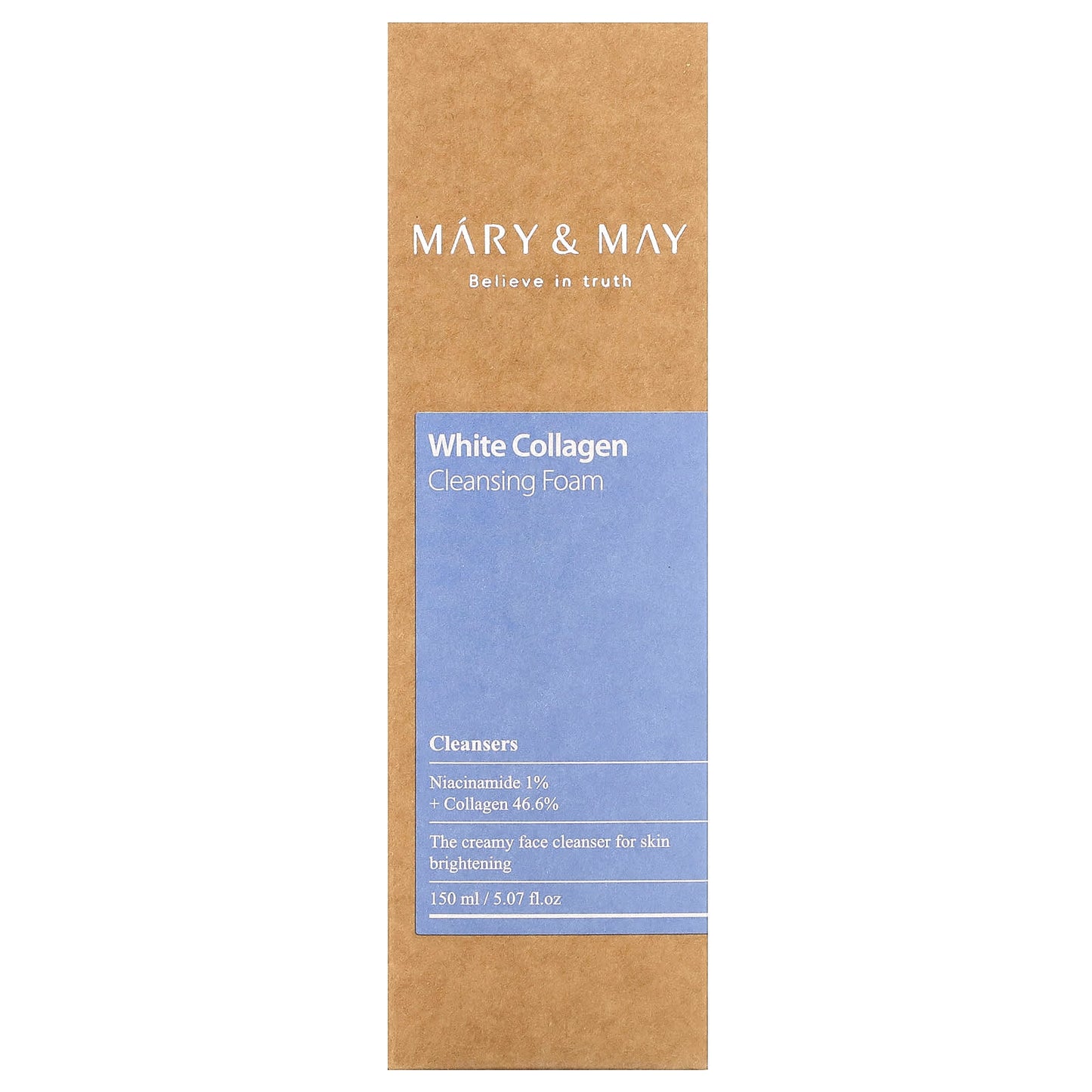 Mary & May, White Collagen, Cleansing Foam, 5.07 fl oz (150 ml)