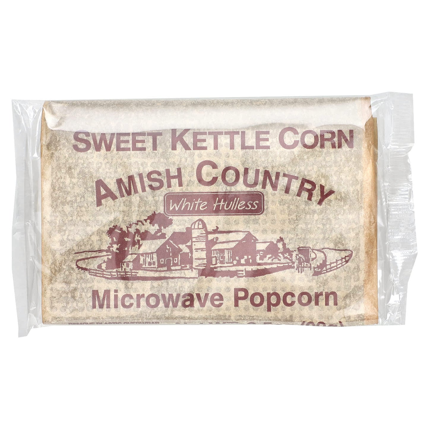 Amish Country Popcorn, Microwave Popcorn, Sweet Kettle Corn, 3 Bags, 3.5 oz (99 g) Each