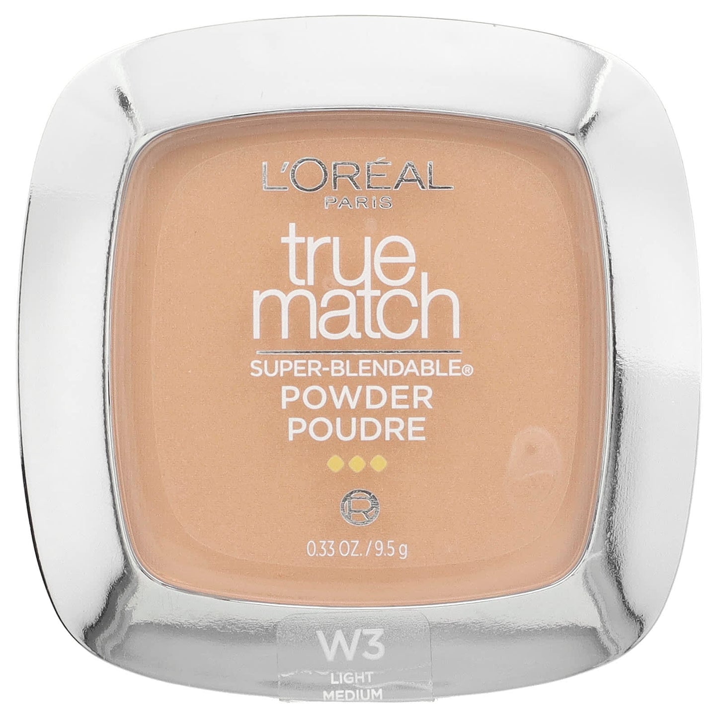 L'Oréal-True Match-Super-Blendable Powder-W3 Light Medium-0.33 oz (9.5 g)