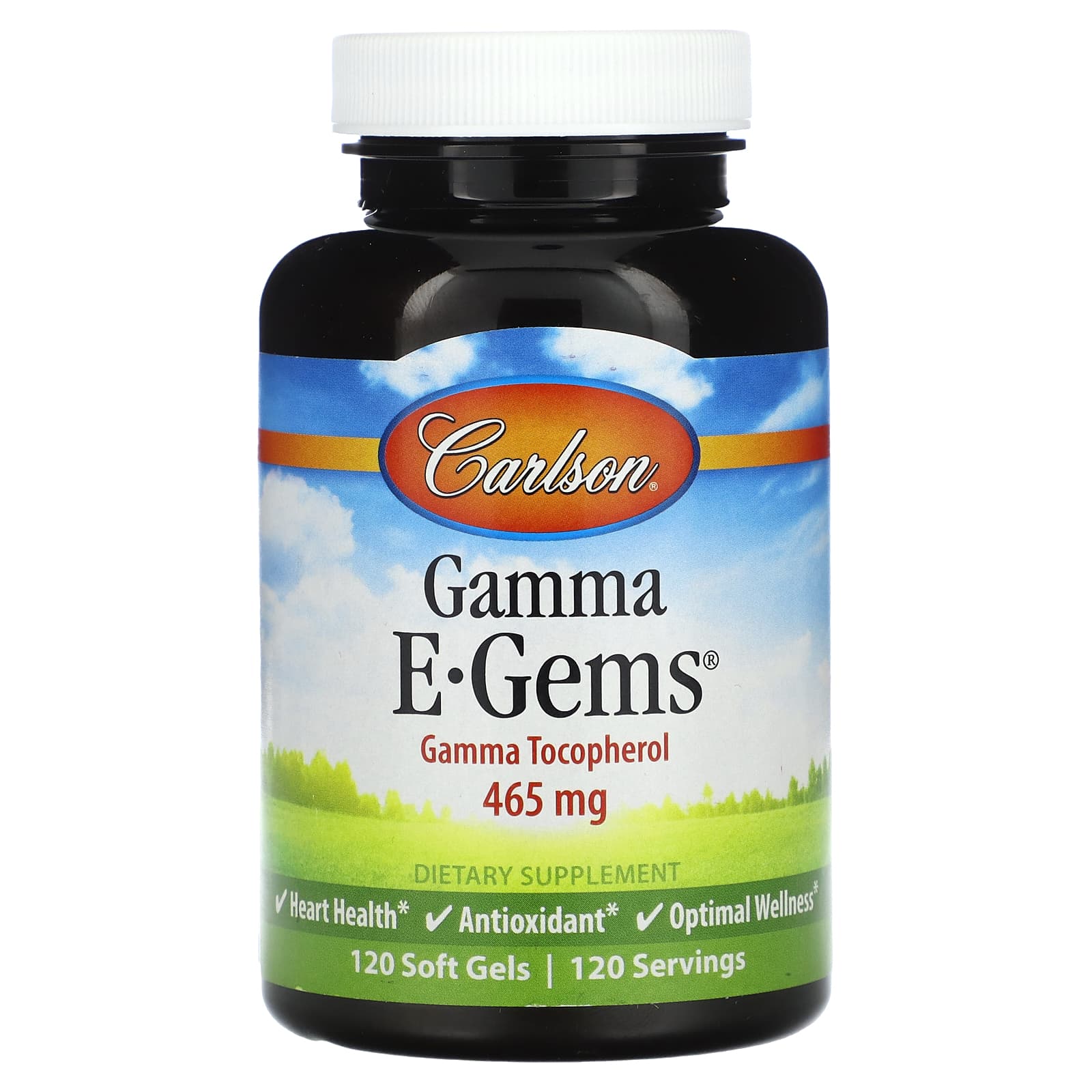 Carlson-Gamma E-Gems-465 mg-120 Soft Gels