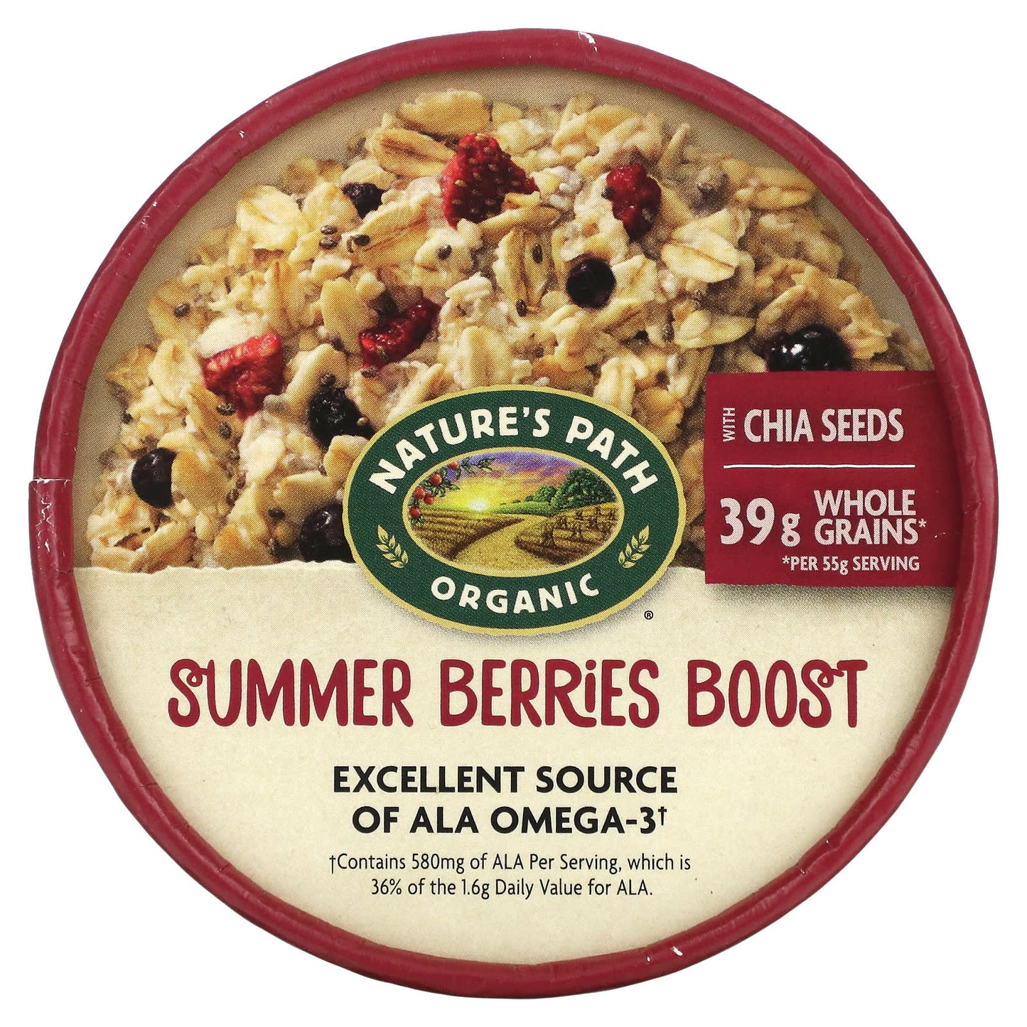 Nature's Path, Organic Oatmeal, Summer Berries Boost, 1.94 oz (55 g)