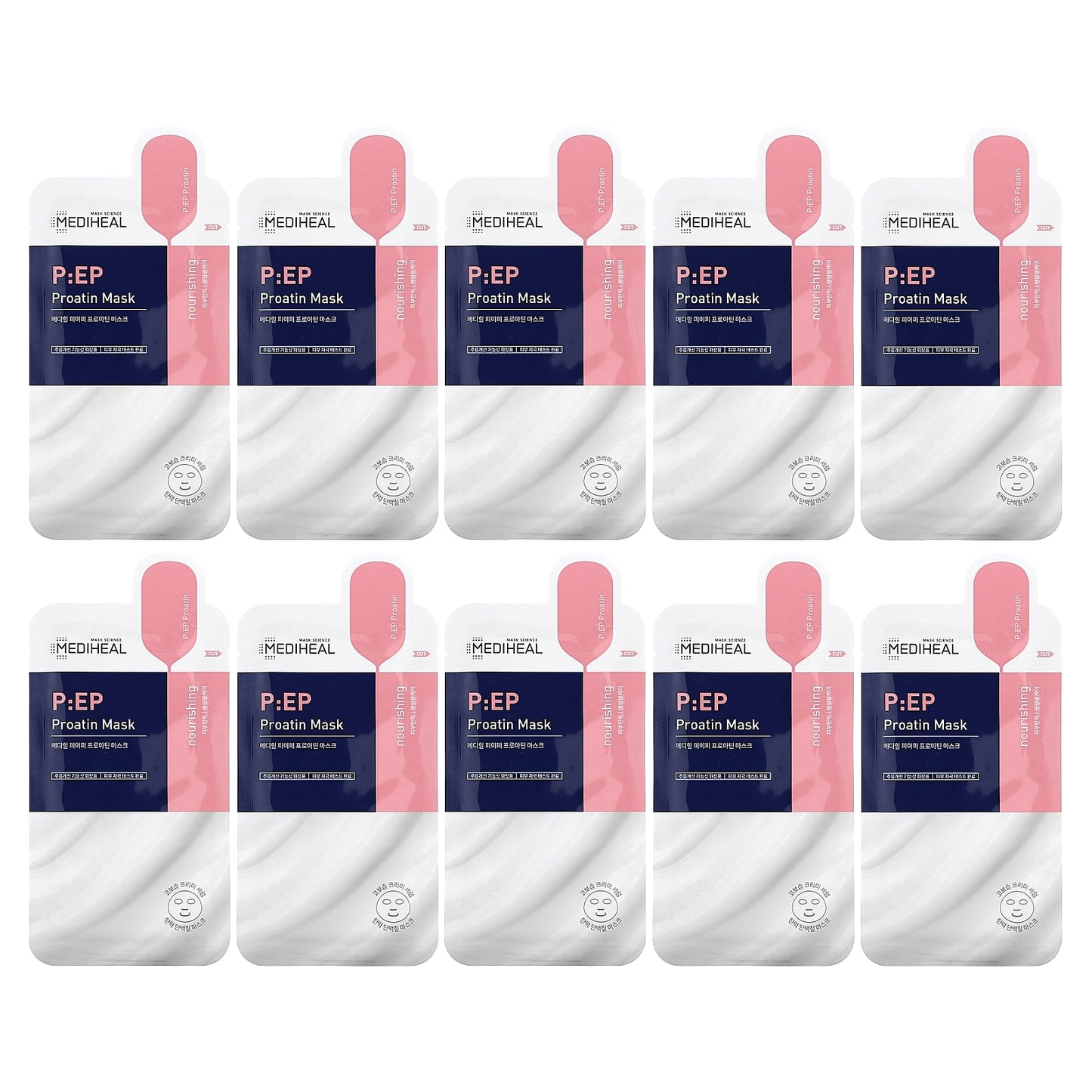 MEDIHEAL-P:EP Proatin Beauty Mask-10 Sheets-0.85 fl oz (25 ml) Each