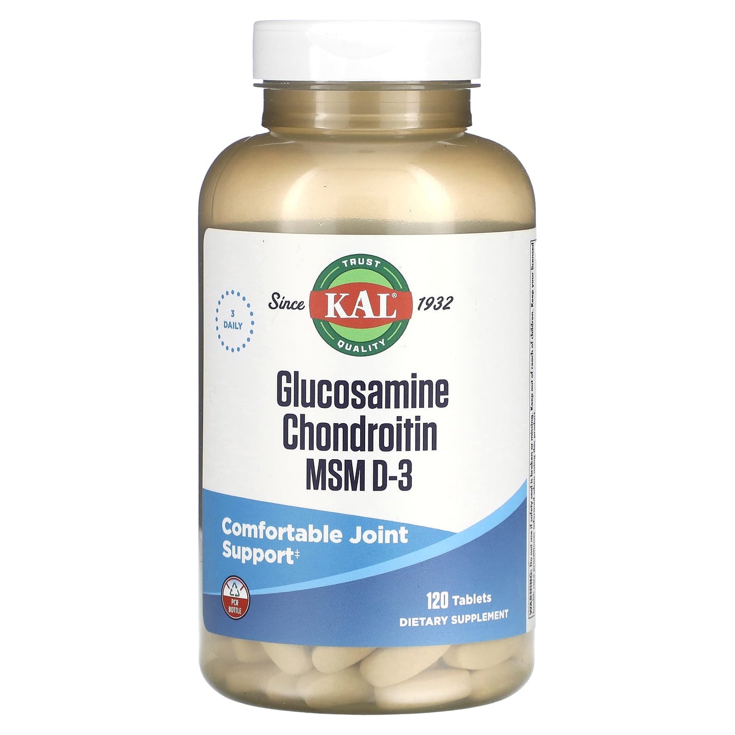 KAL-Glocosamine Chondroitin MSM D-3-120 tablets