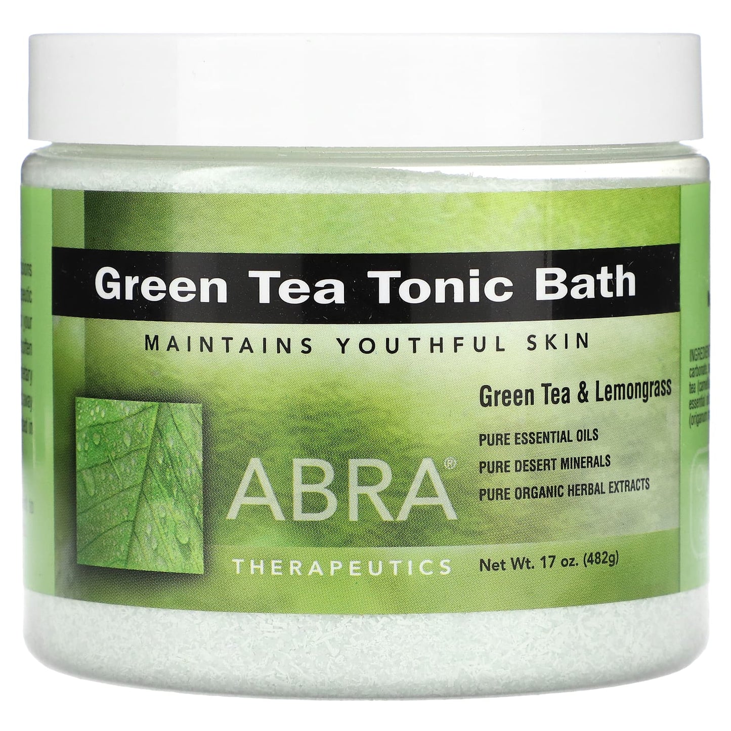 Abra Therapeutics-Green Tea Tonic Bath-17 oz (482 g)