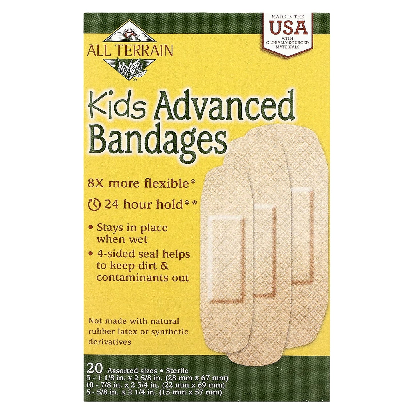 All Terrain-Kids Advanced Bandages-Assorted Sizes-20 Bandages