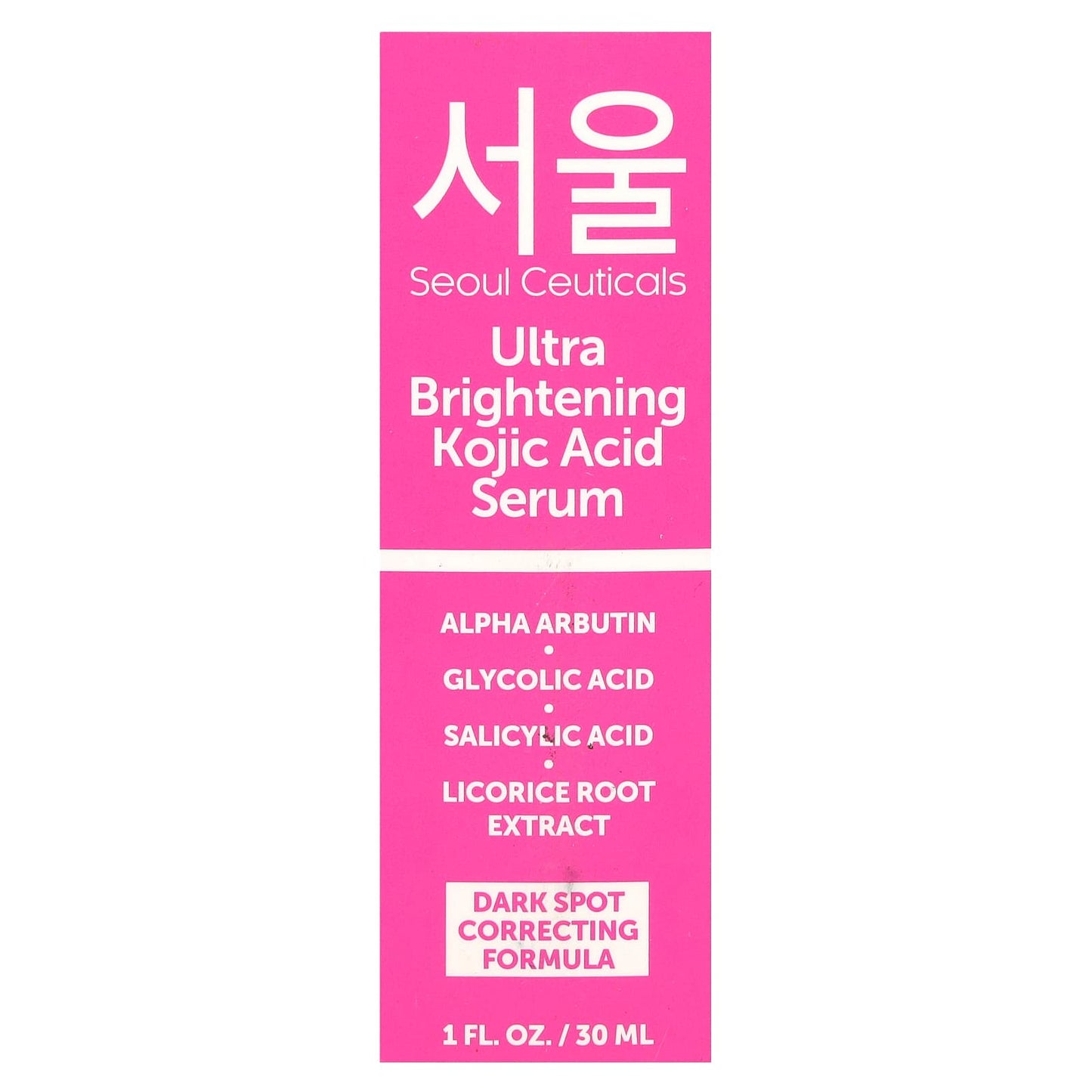 SeoulCeuticals, Ultra Brightening Kojic Acid Serum , 1 fl oz (30 ml)