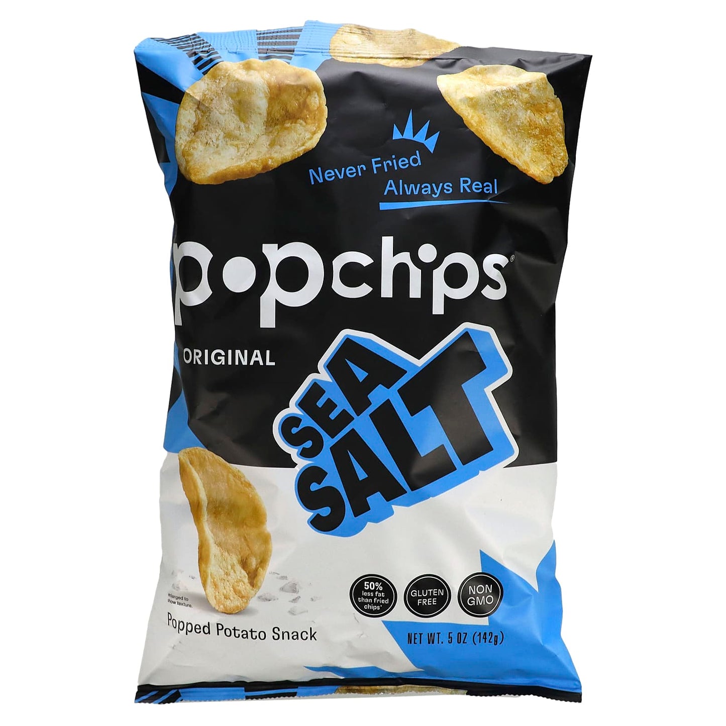 Popchips-Popped Potato Chips-Original-Sea Salt-5 oz (142 g)