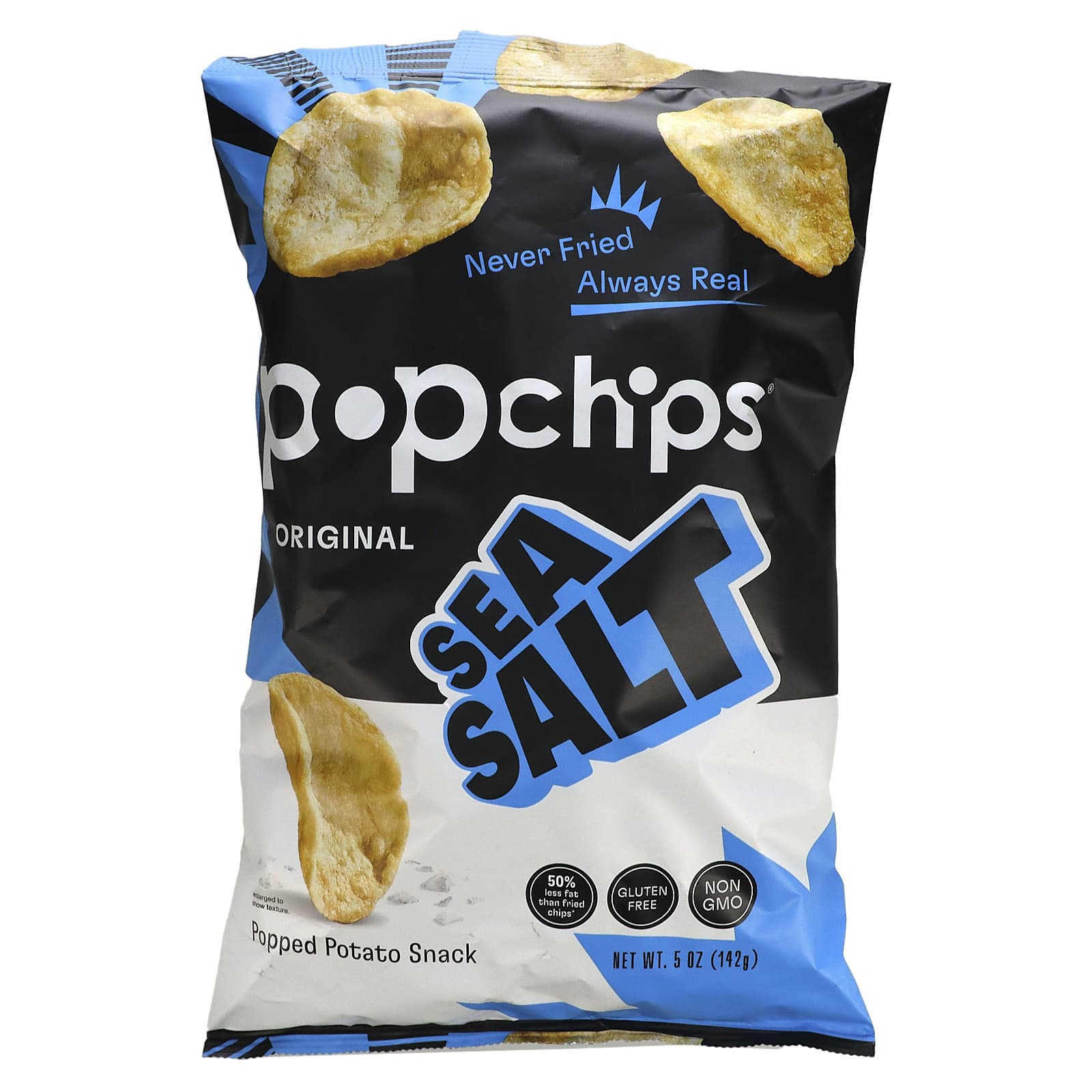 Popchips-Popped Potato Chips-Original-Sea Salt-5 oz (142 g)