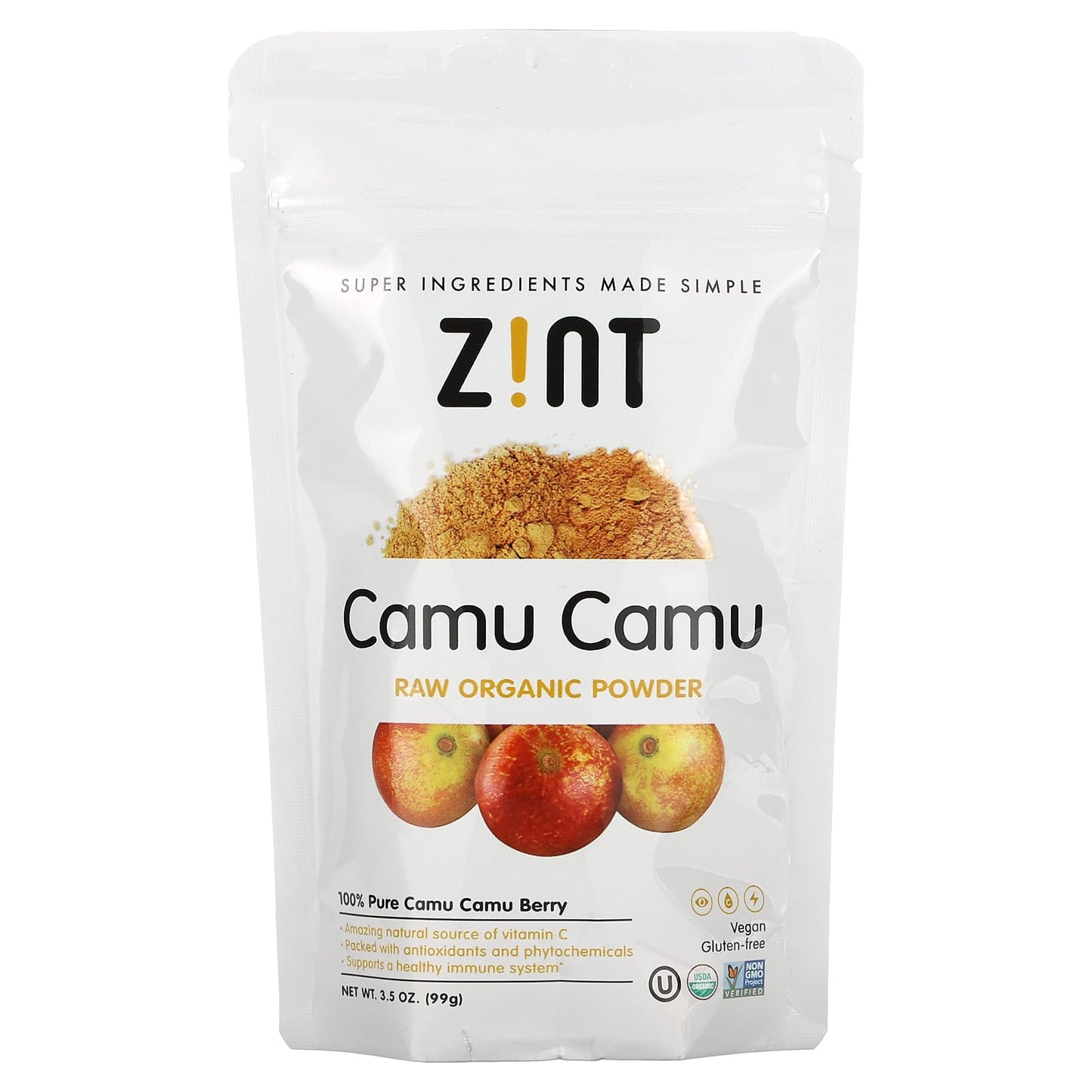 Zint-Organic Camu Camu Powder -3.5 oz (99 g)