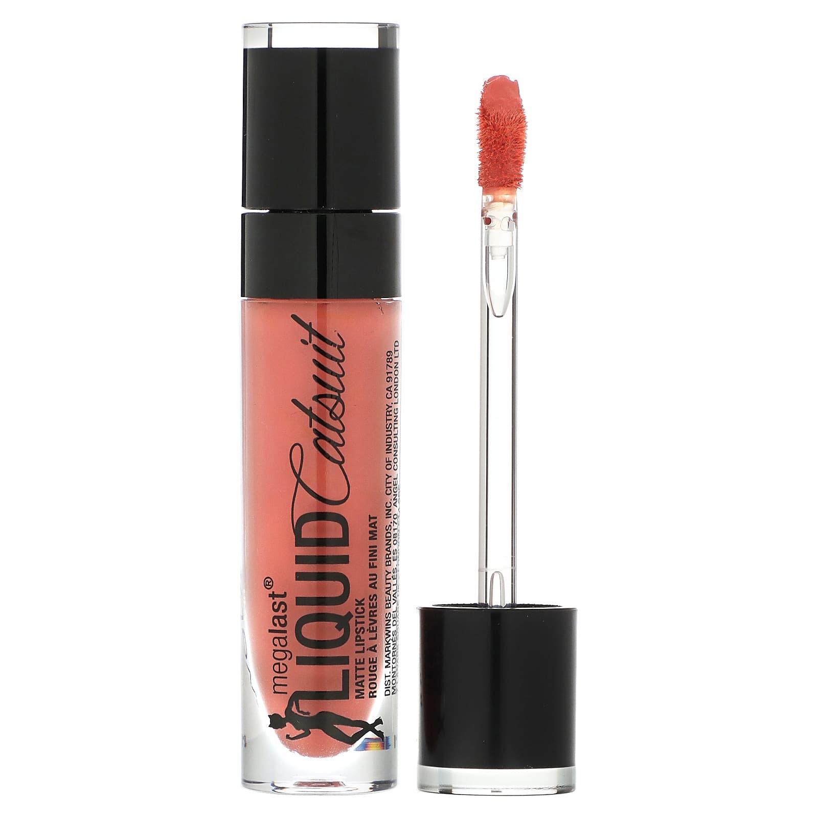 wet n wild-MegaLast-Liquid Catsuit-Matte Lipstick-921B Nudist Peach-0.21 oz (6 g)