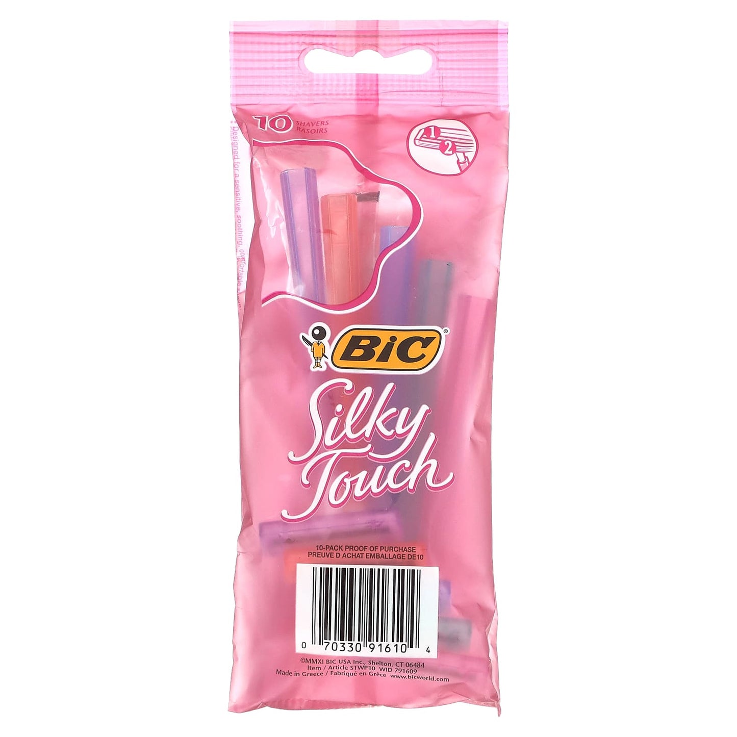 BIC, Silky Touch Disposable Razors, 10 Razors