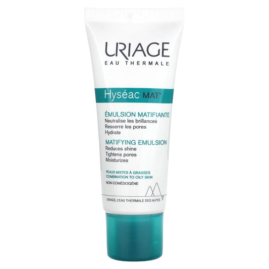 Uriage-Hyséac Mat-Matifying Emulsion-Combination to Oily Skin-1.35 fl oz (40 ml)