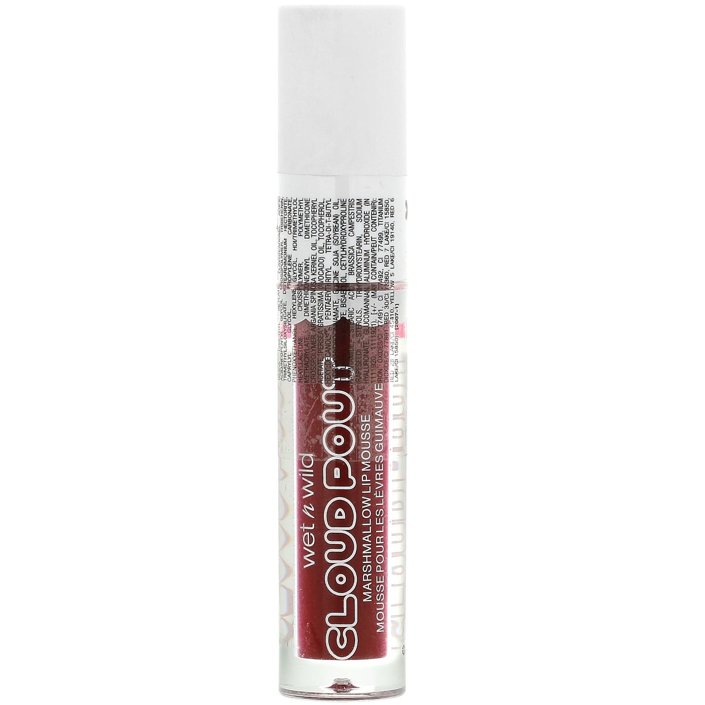 wet n wild, Cloud Pout, Marshmallow Lip Mousse, I'm On Cloud Wine, 0.10 fl oz (3 ml)