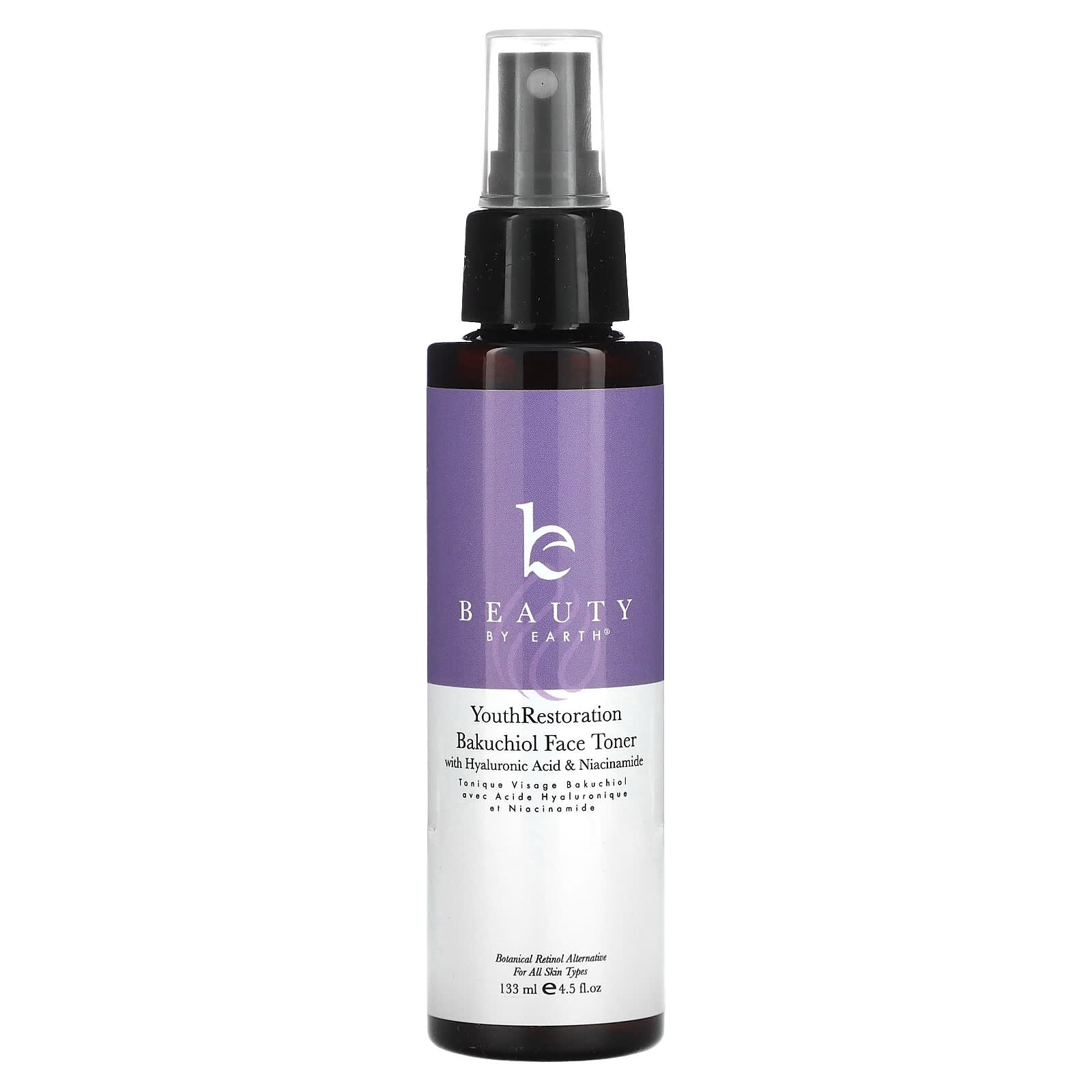 Beauty By Earth-Youth Restoration Bakuchiol Face Toner -4.5 fl oz (133 ml)