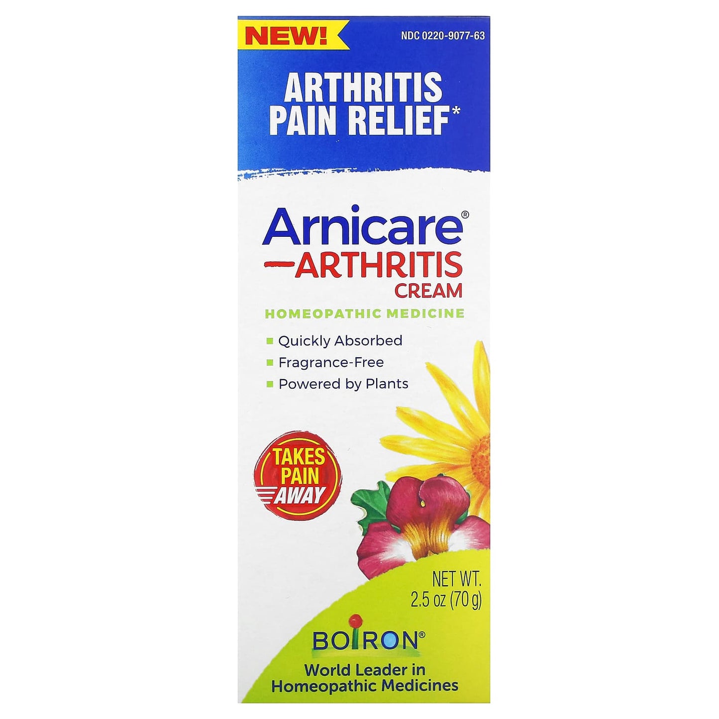 Boiron, Arnicare, Arthritis Cream, Arthritis Pain Relief, 2.5 oz (70 g)