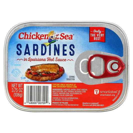 Chicken of the Sea-Sardines-In Louisiana Hot Sauce-3.75 oz (106 g)