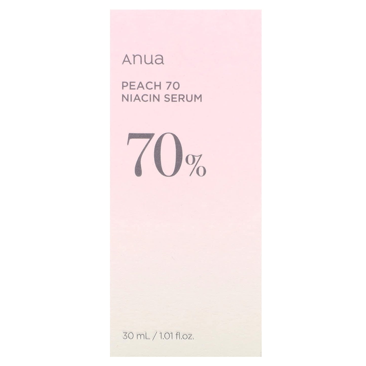 Anua, Peach 70% Niacin Serum, 1.01 fl oz (30 ml)