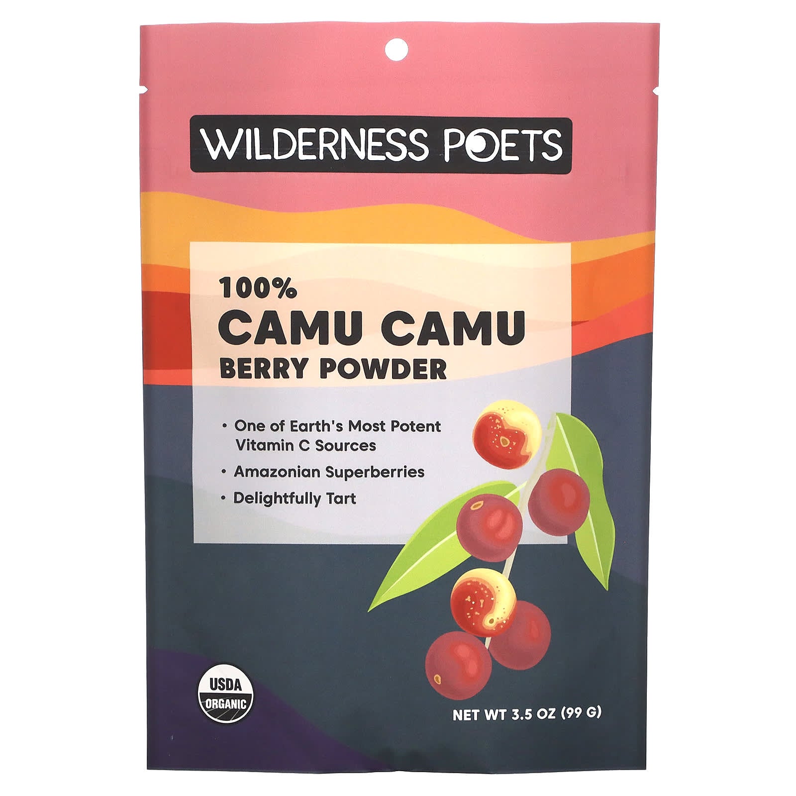 Wilderness Poets-Organic Camu Camu Berry Powder-3.5 oz (99 g)