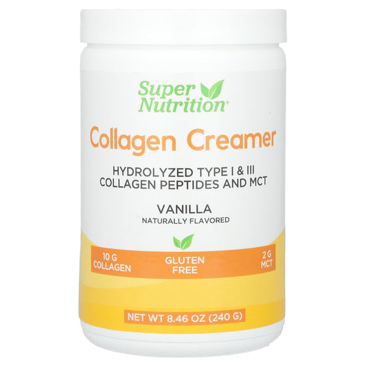 Super Nutrition-Collagen Creamer-Vanilla-8.46 oz (240 g)