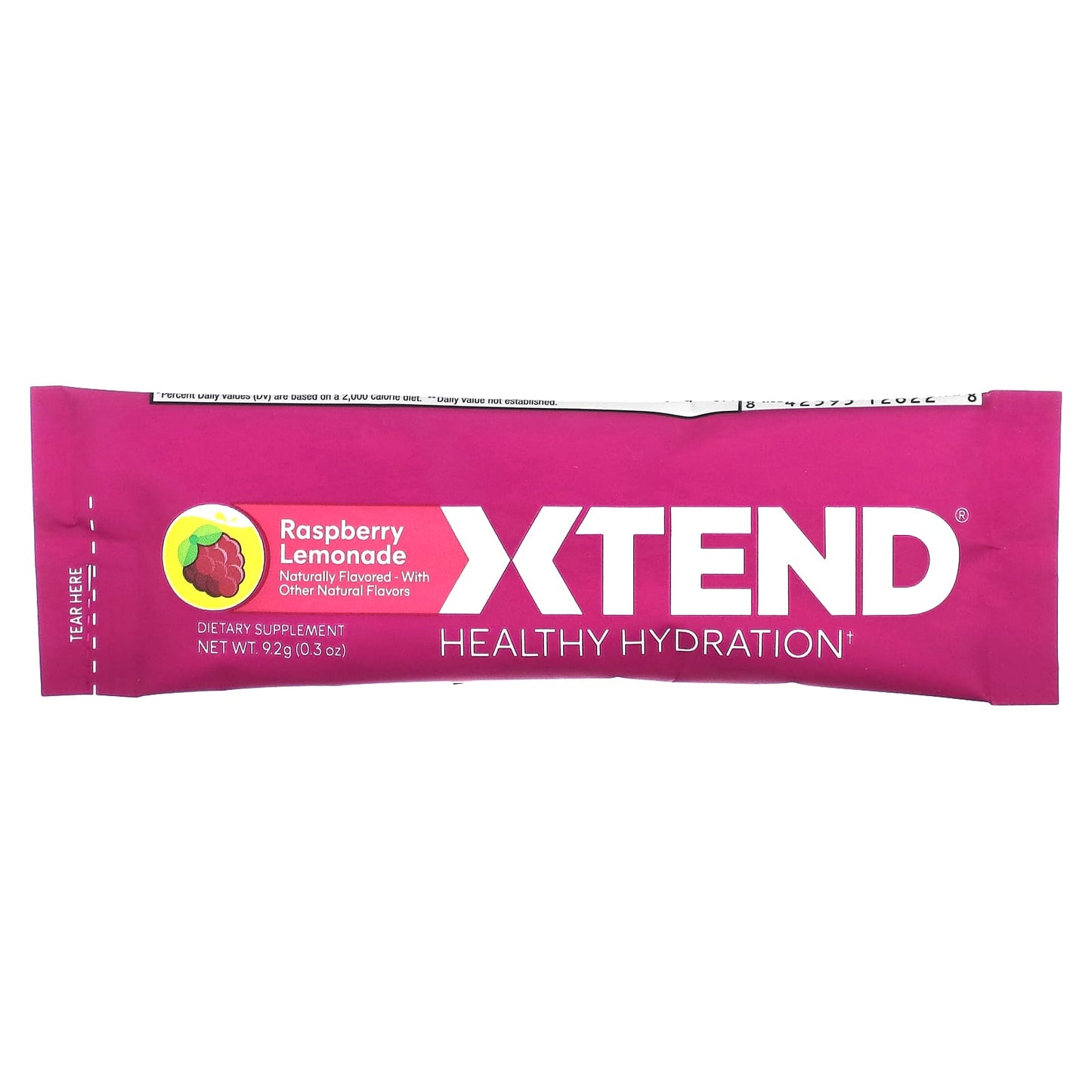 Xtend, Healthy Hydration, Raspberry Lemonade, 15 Stick Packs, 8.6 g (0.3 oz) Each