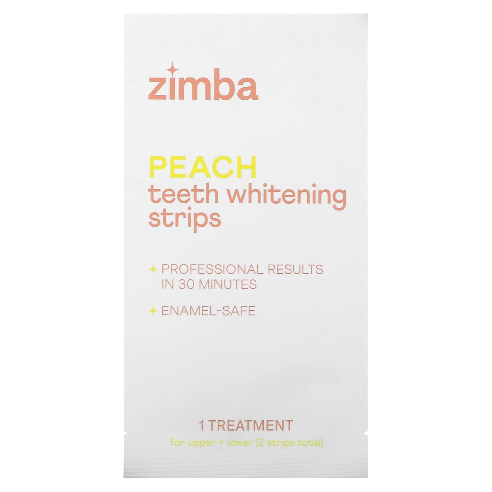 Zimba-Teeth Whitening Strips-Peach-14 Treatments