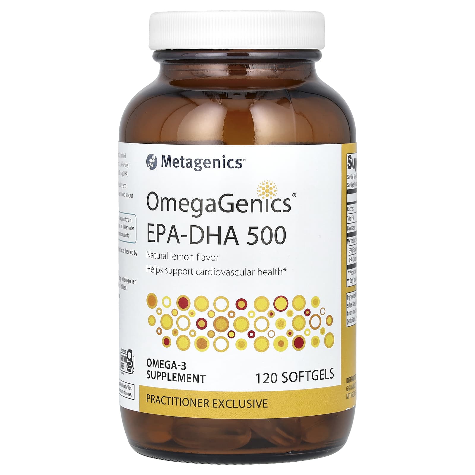 Metagenics-OmegaGenics-EPA-DHA 500-Lemon -120 Softgels