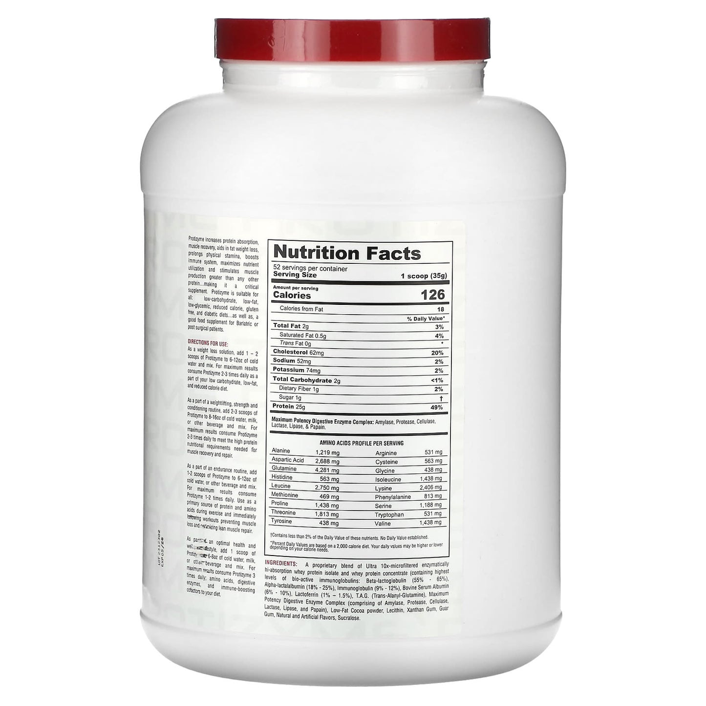 Metabolic Nutrition, Protizyme, Specialized Designed Protein, Chocolate Cake, 4 lb (1,820 g)