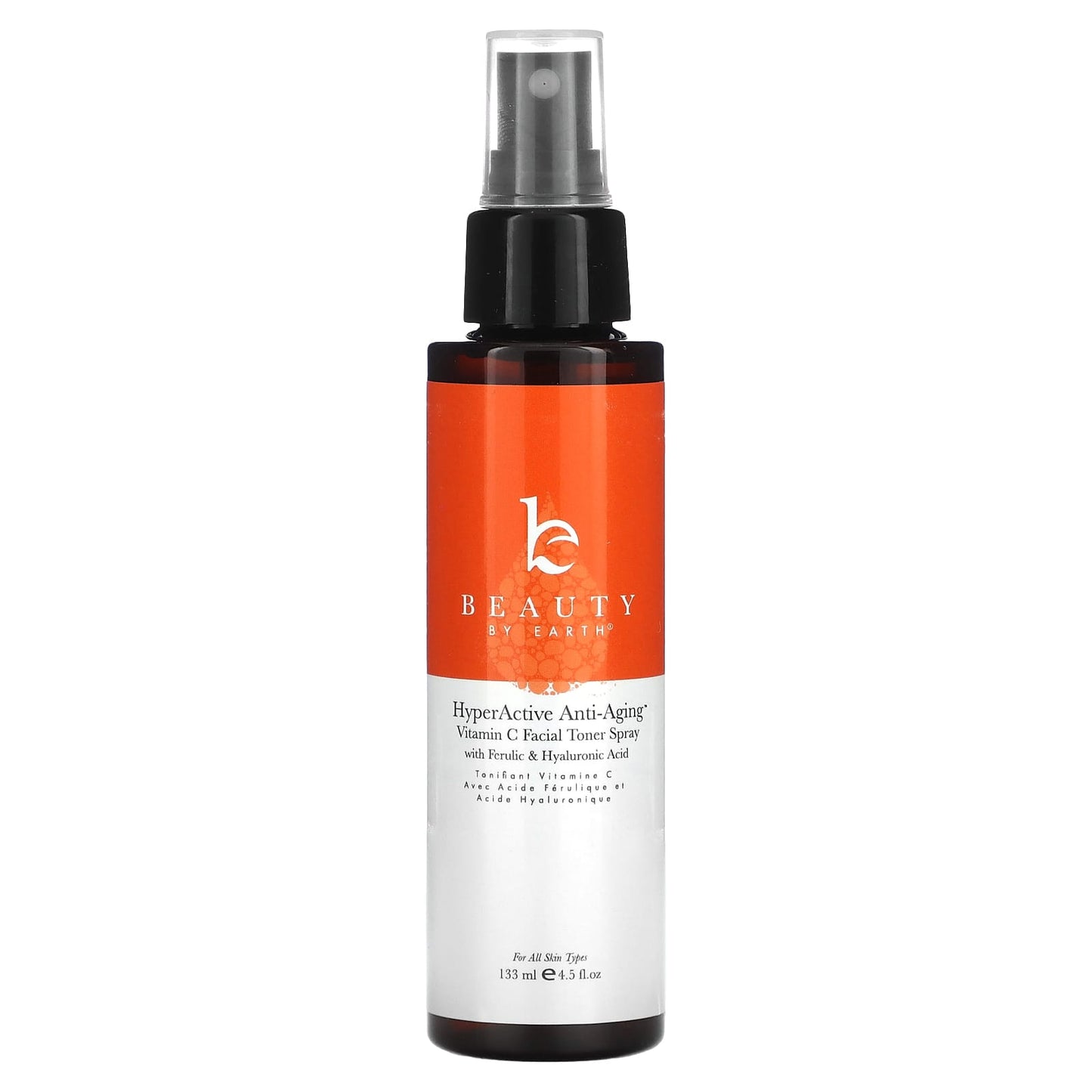 Beauty By Earth-HyperActive Anti-Aging-Vitamin C Facial Toner Spray -4.5 fl oz (133 ml)