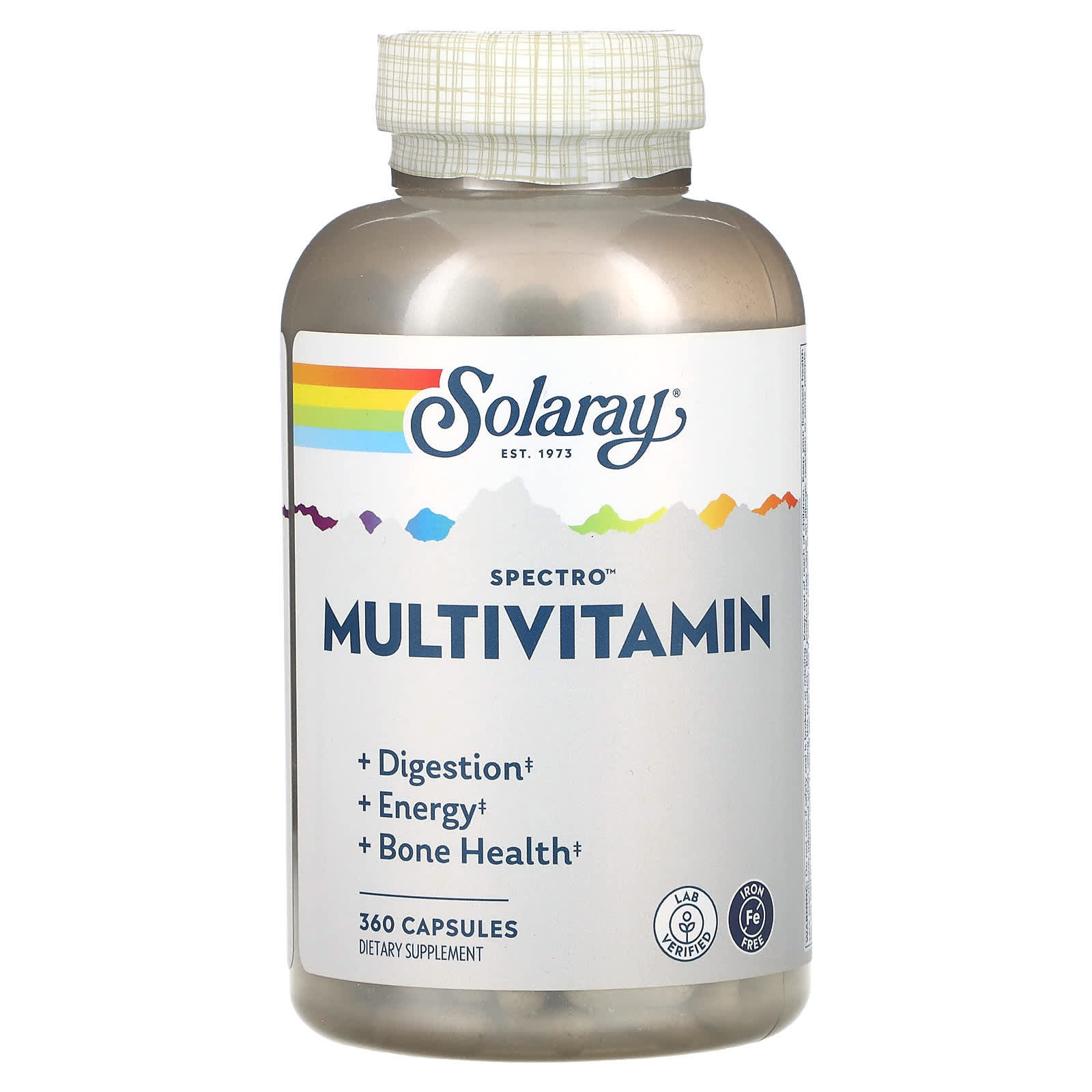 Solaray-Spectro Multivitamin-Iron Free-360 Capsules