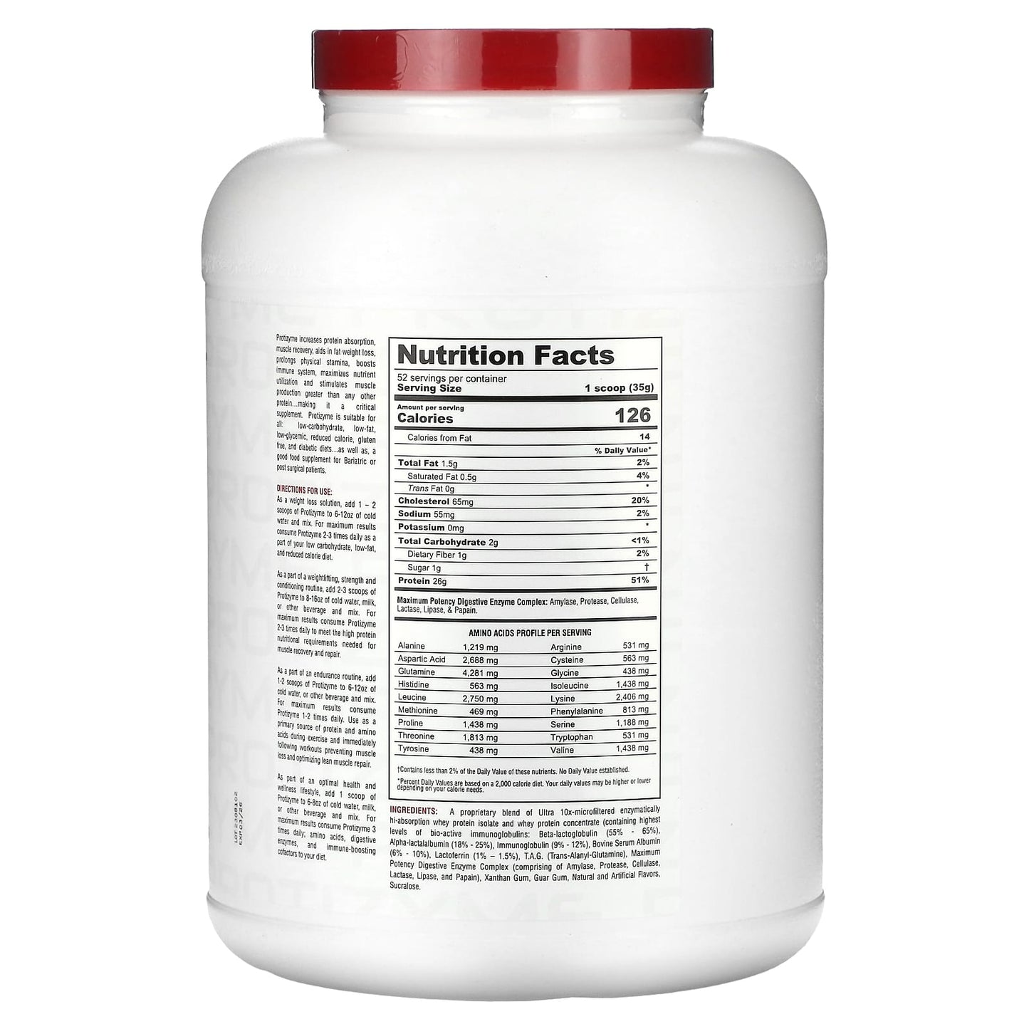 Metabolic Nutrition, Protizyme, Specialized Designed Protein, Banana Creme, 4 lb (1,820 g)