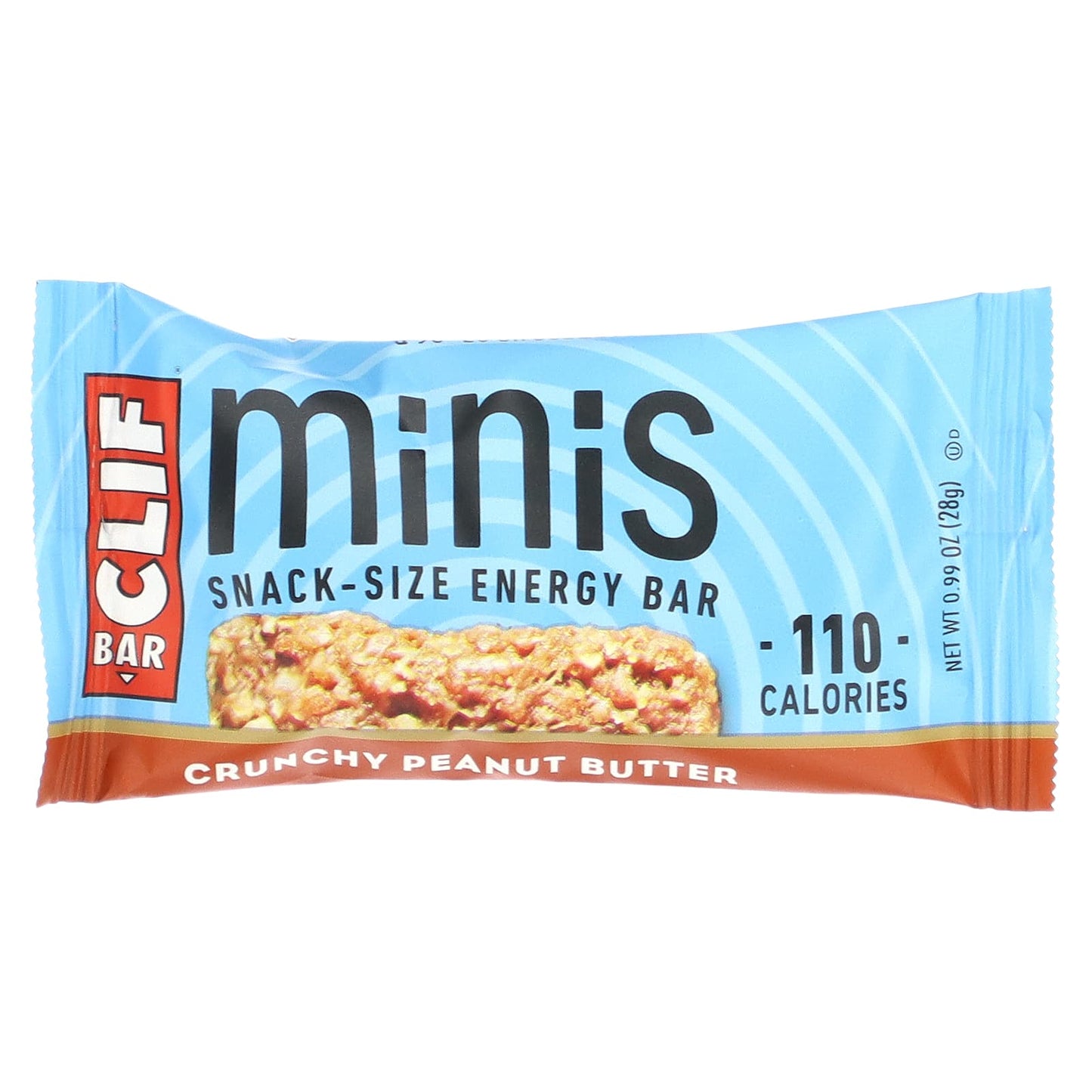 Clif Bar, Minis, Snack-Size Energy Bar, Crunchy Peanut Butter, 20 Bars, 0.99 oz (28 g) Each