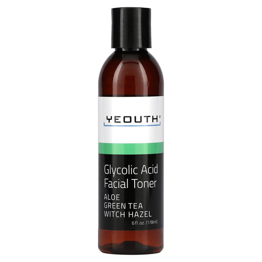 Yeouth-Glycolic Acid Facial Toner-6 fl oz (178 ml)