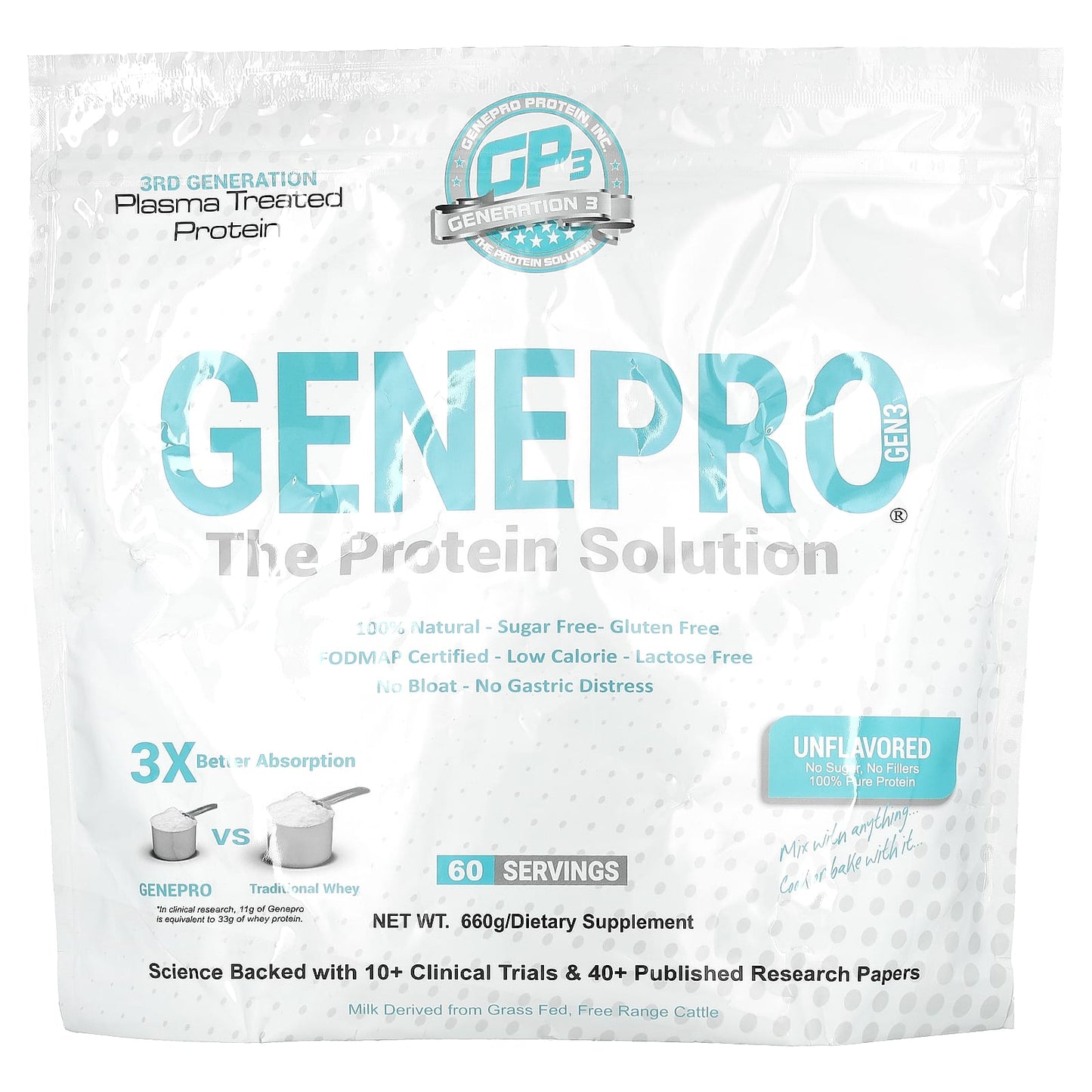 GENEPRO-The Protein Solution-Unflavored-660 g