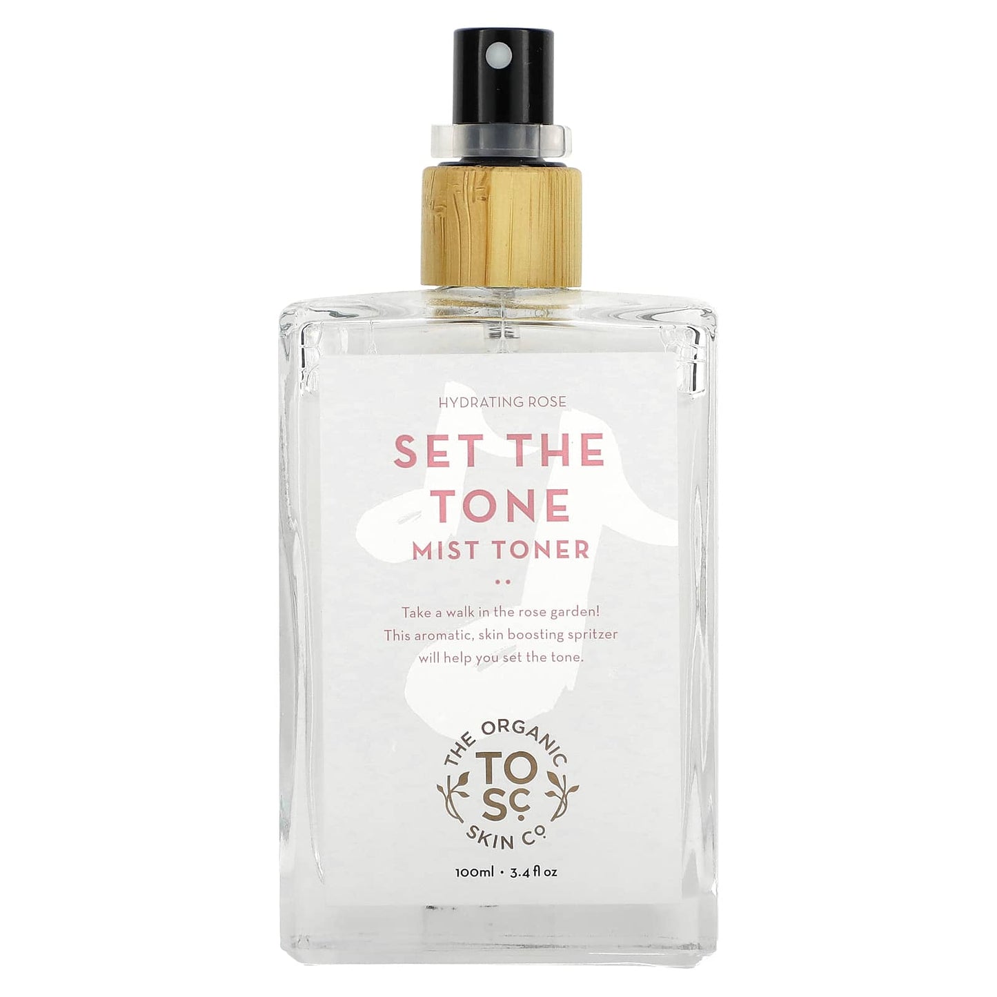 The Organic Skin Co.-Set The Tone-Mist Toner-Hydrating Rose-3.4 fl oz (100 ml)