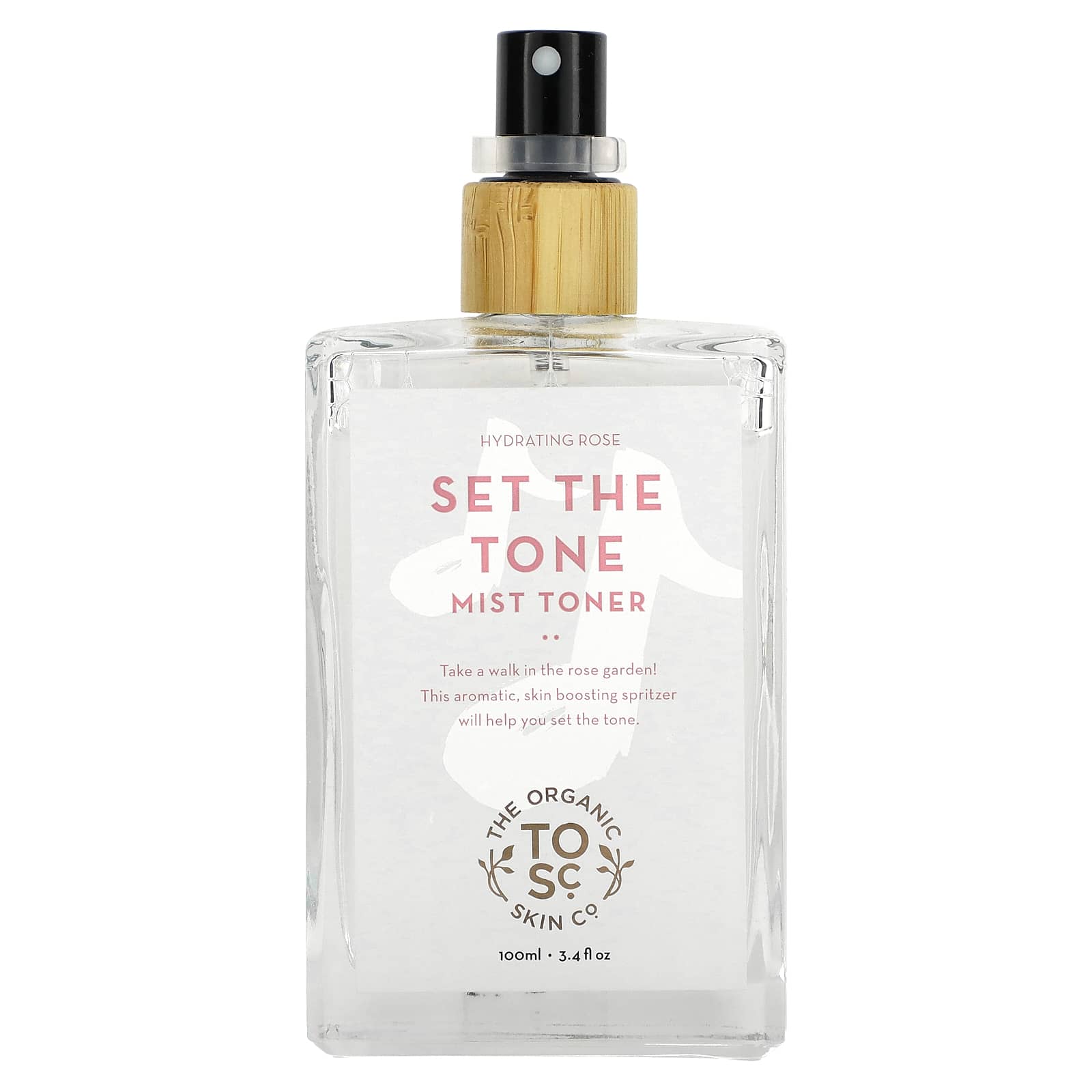 The Organic Skin Co.-Set The Tone-Mist Toner-Hydrating Rose-3.4 fl oz (100 ml)