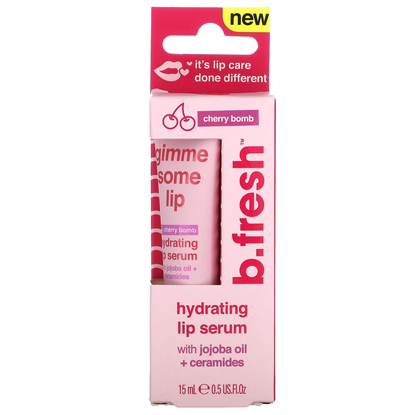 b.fresh, Hydrating Lip Serum, Cherry Bomb, 0.5 fl oz (15 ml)