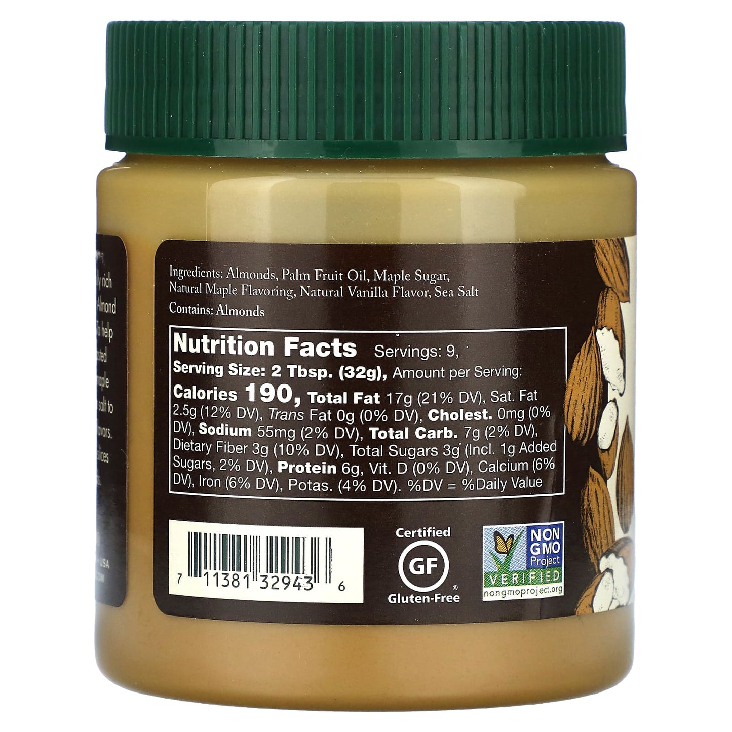 Stonewall Kitchen, Maple Vanilla Almond Butter, 10 oz (283.5 g)