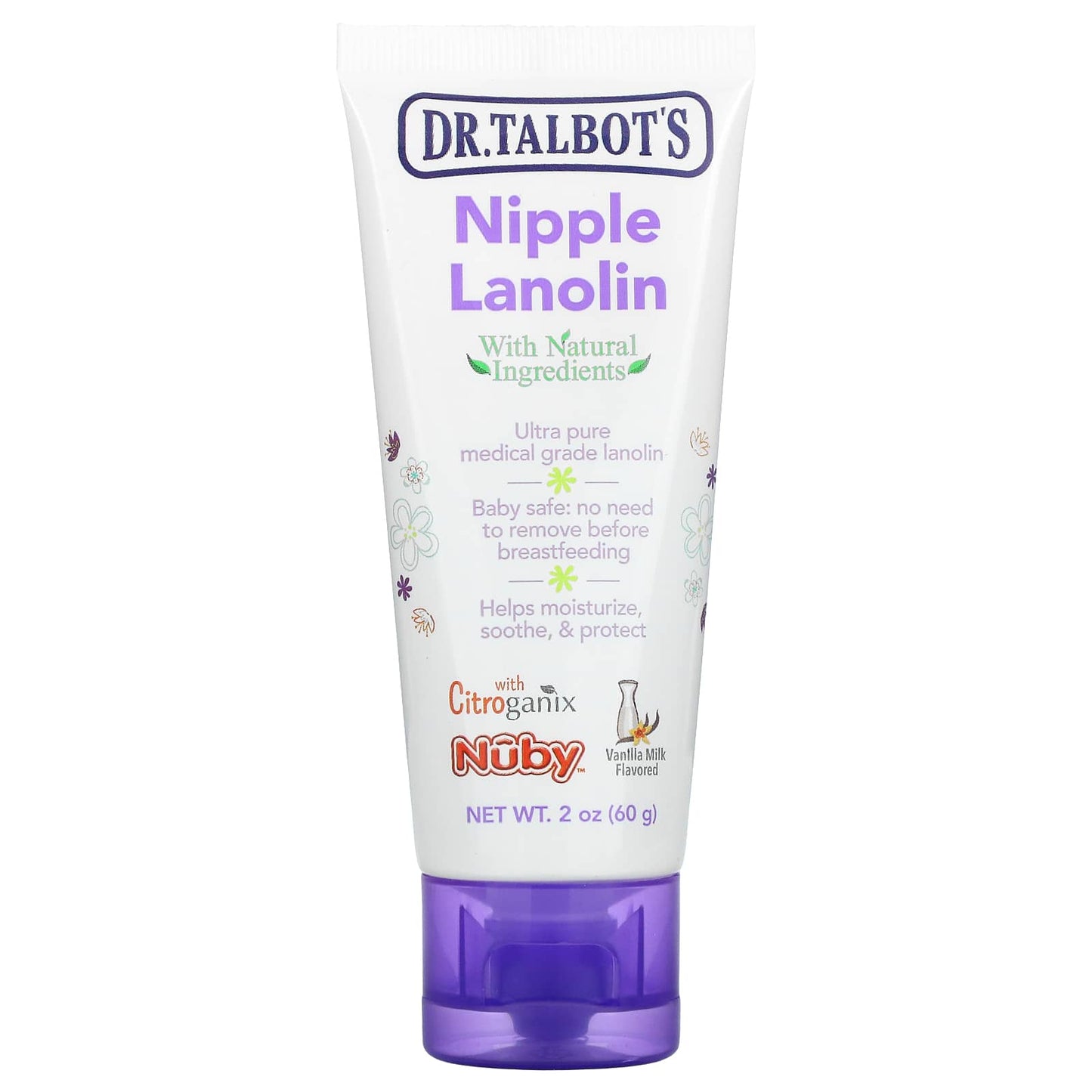 Dr. Talbot's-Nipple Lanolin-Vanilla Milk-2 oz (60 g)