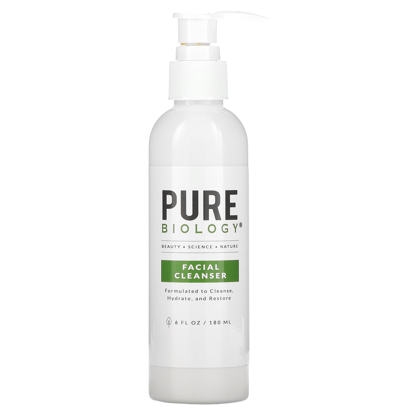 Pure Biology-Facial Cleanser with Fision WrinkleFix-6 fl oz (180 ml)