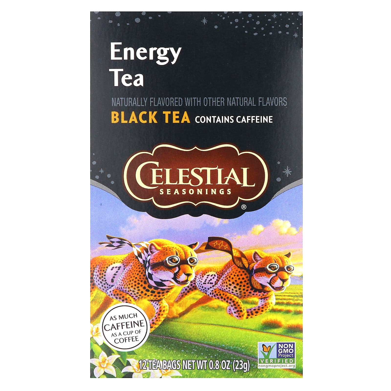 Celestial Seasonings-Energy Tea-Black Tea-12 Tea Bags-0.8 oz (23 g) Each