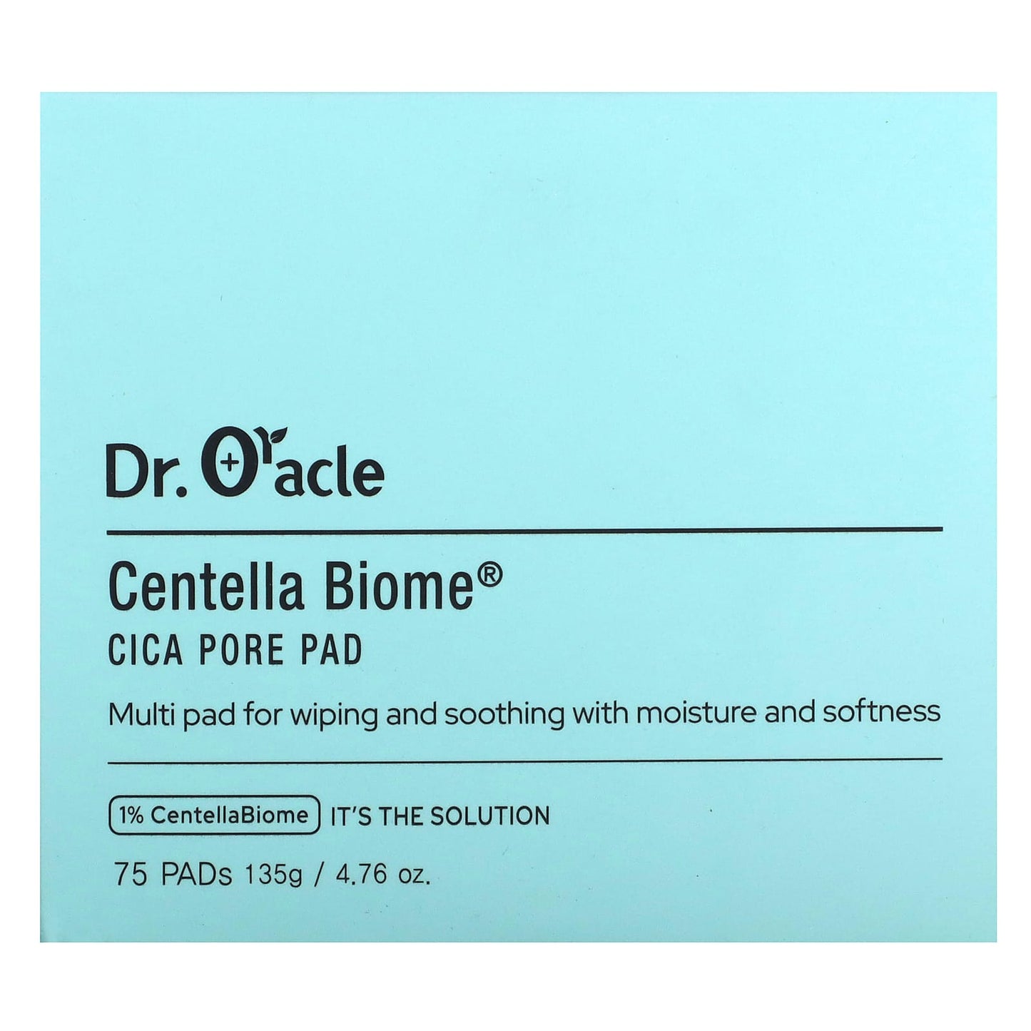 Dr. Oracle, Centella Biome, Cica Pore Pad , 75 Pads, 4.76 oz (135 g)