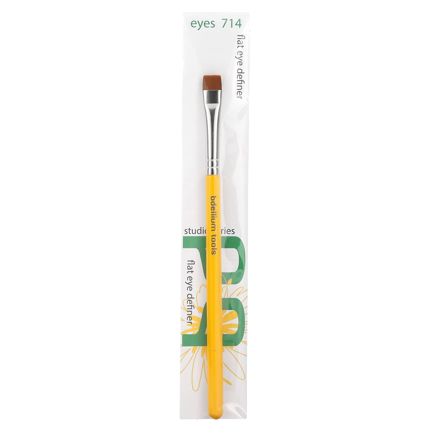 Bdellium Tools, Studio Line, Flat Eye Definer, Eyes 714, 1 Flat Eye Definer Brush