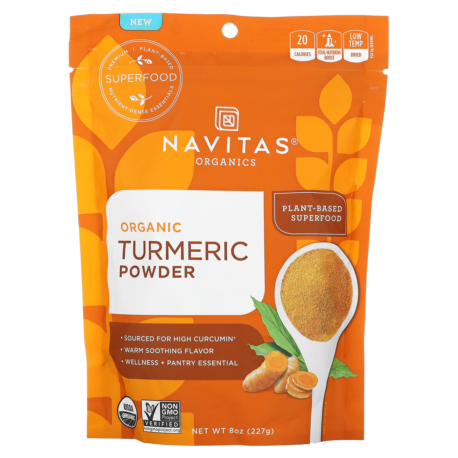 Navitas Organics-Organic Turmeric Powder-8 oz (227 g)